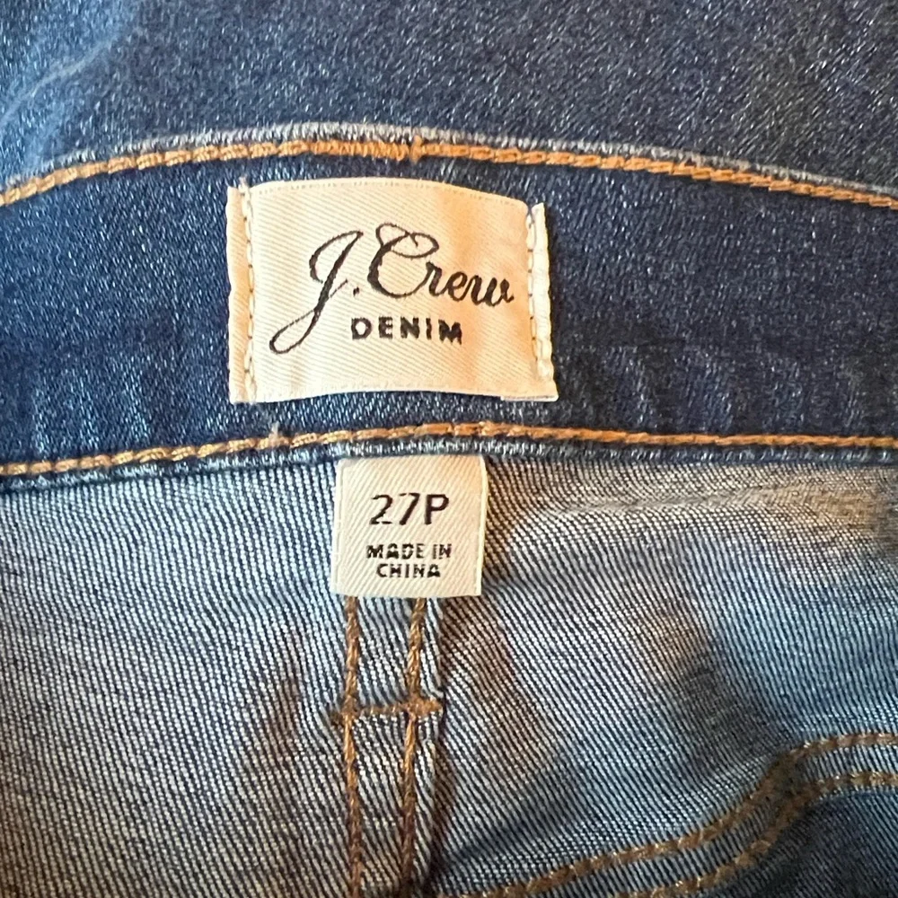 J Crew Denim 9” high rise toothpick  Jeans sz 27 P - Picture 2 of 3